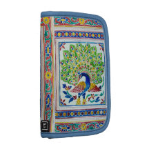 elegant indian peacock folk art decoration planner