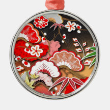 Elegant Kimono - Japanese Design Christmas Ornament
