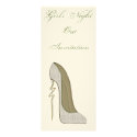 Elegant Lace Stiletto Shoe Art Invitation