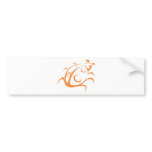 Elegant Ladybug Tattoo Style bumper stickers