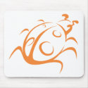 Elegant Ladybug Tattoo Style mousepads