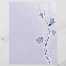 elegant lavender floral design full colour flyer