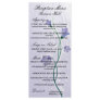 elegant lavender floral design custom rack card