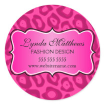 Elegant Leopard Print Stickers