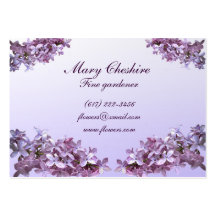 Elegant Lilacs Business Card Template