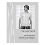 Elegant Lines and Dots Graduation Custom Invitation
