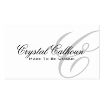Elegant Monogram Business Card Template