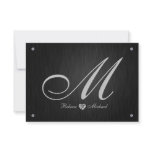 Elegant Monogram  & Diamond Wedding RSVP Cards. invitations