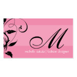 elegant; monogram flourish business cards
