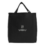 Elegant Monogram Initials Embroidered Bag embroidered bags