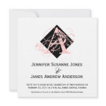 Elegant Monogram & Names Wedding Invitation