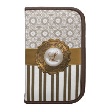 Elegant Monogram Smartphone and Reader Folio Folio Planners