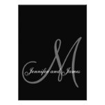 Elegant Monogram Wedding Invitations