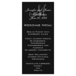 Elegant Monogram Wedding Menu Cards Custom Rack Cards