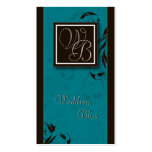 Elegant Monogram Wedding Planner Business Card