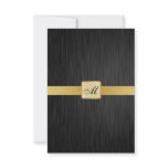 Elegant Monogram Wedding RSVP Card invitations