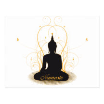 Elegant Namaste Buddha Postcards