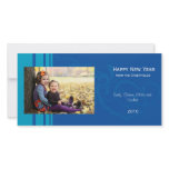 Elegant New Year photo card - blue photo cards
