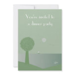 Elegant Ocean At Night Dinner Party Invitations