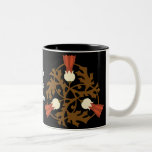 elegant ornate floral pattern mugs