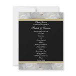 Elegant party rose black white gold wedding