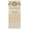 Elegant Peacock Wedding Ceremony Programs invitations