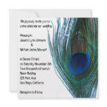 Elegant Peacock Wedding Invitation