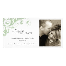 Elegant Photo Save The Date Invitation Customised Photo Card