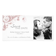 Elegant Photo Save The Date Invitation Custom Photo Card
