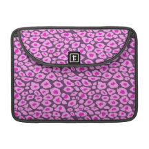 Elegant Pink and Purple Leopard Macbook Pro Sleeve