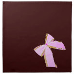 Elegant Pink Bow napkin Set
