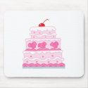 Elegant Pink Cake mousepads