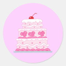 Elegant Pink Flower Sticker