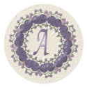 Elegant Plum "A" stickers