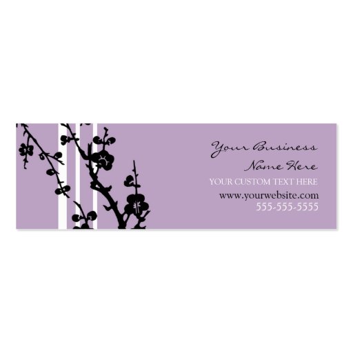 Elegant Purple Floral Business Cards