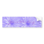 Elegant purple lillies cutomizable bumper stickers bumper stickers