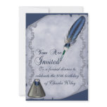 Elegant Quill and Inkwell Personalised Invite