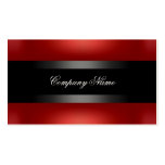 Elegant Red Black Indestructible Business Cards