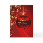 Elegant Red Christmas Ornament cards