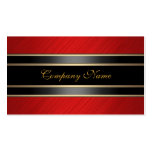 Elegant Red Metal Black Bronze Business Card Templates