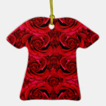 Elegant red rose wedding favours ornaments