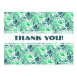 Elegant Retro Art Deco Shades of Green Jazz Age Postcard