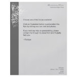 Elegant Retro White Flower Swirls Dark Grey