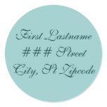 elegant return address label stickers