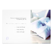 Elegant Rin Pillow Wedding Invitation RSVP Card