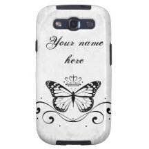 Elegant Royal Butterfly Samsung Galaxy S3 Cases