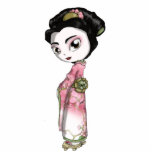 Elegant Sakura Geisha photo sculptures