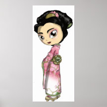 Elegant Sakura Geisha Posters