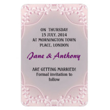 elegant save the date magnet