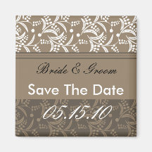 Elegant Save The Date Magnets.